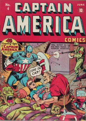 Captain America Comics #4: Young Allies appears in a text story by Stan Lee. Click for values
