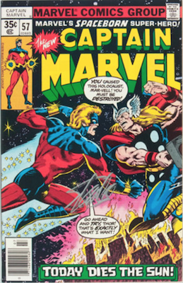 Captain Marvel #57. Click for current values.