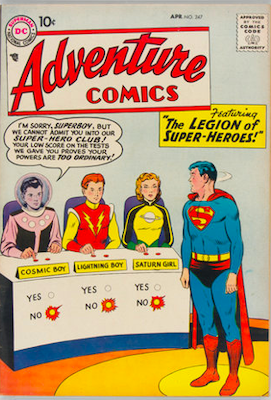 Undervalued Comics: Adventure Comics 247, 1st Legion of Super-Heroes. Click to find a copy