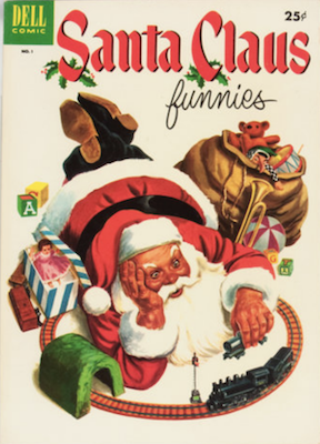 Santa Claus Funnies #1 (1952). Dell Comics. Click for values