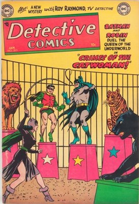 Detective Comics #203: Catwoman circus-themed cover. Click for values