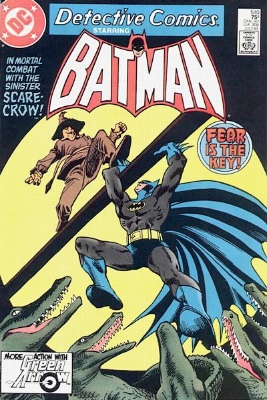 Batman #373/Detective #540 (July 1984): Scarecrow's New Method, cross-title story. Click for value