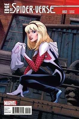 Edge of Spider-Verse #2 (2014): Gwen Stacy Becomes Spider-Woman Retailer Incentive Cover. Click for value