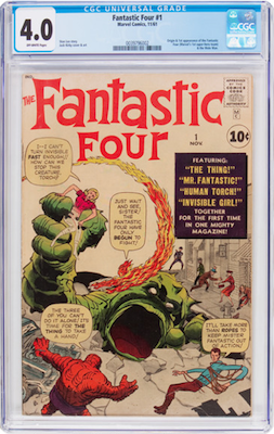 Fantastic Four #1 is best purchased in VG or nicer. This book is VERY prone to Marvel chipping, and its pale cover shows dirt and tanning easily. Click to buy at Goldin