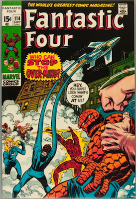 Fantastic Four #114: 1st Appearance of the Overmind. Click for values