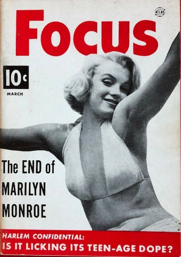 Atlas Magazines Focus: Marilyn Monroe cover. Click for values