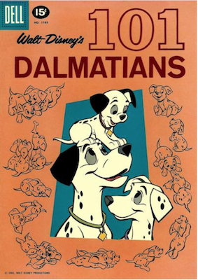 Four Color #1183: Walt Disney's 101 Dalmatians. Click for values.