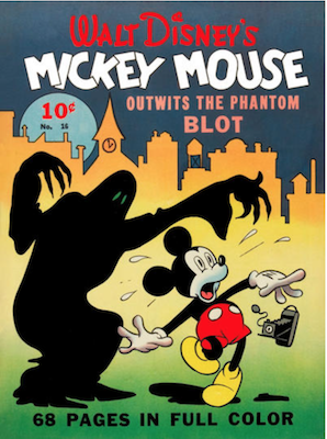 Four Color #16: Mickey Mouse (#1) by Gottfredson. Click for values.