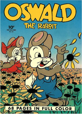 Oswald the Rabbit: Four Color #21 (1943). Dell. Click for values