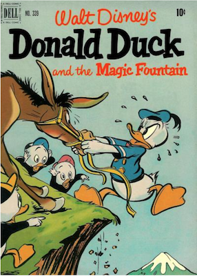 Four Color #339: Donald Duck and the Magic Fountain. Click for values.