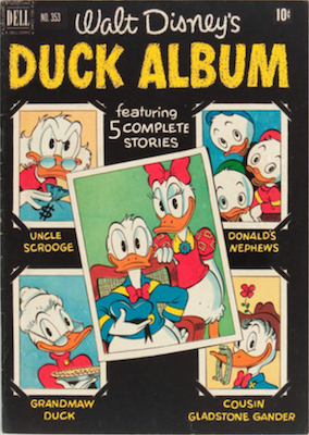Four Color #353: Duck Album; 1st Uncle Scrooge Cover. Click for values