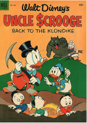 Four Color #456: Uncle Scrooge Comics (#2) in Back to the Klondike. Click for values