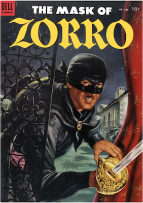 Four Color #538: The Mask of Zorro. Click for values.