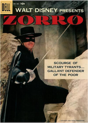 Four Color #882: Zorro, 1st Disney issue. Click for values.