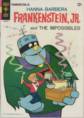 Frankenstein, Jr. #1 (1967), Gold Key comics. Click for values