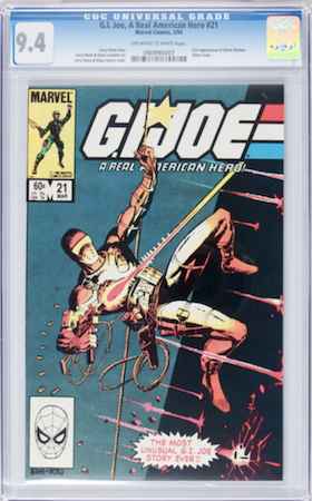 GI Joe 21 is tough to find in high grade. The 9.8 ship has already sailed. We recommend CGC 9.4. Click to buy a copy from Goldin