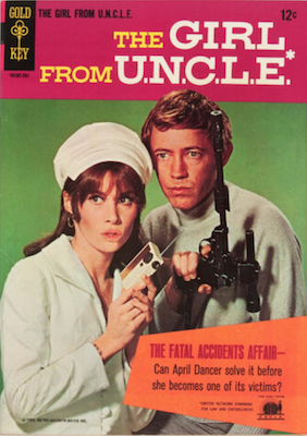 Girl from U.N.C.L.E. #1 (1967), Gold Key comics. Click for values