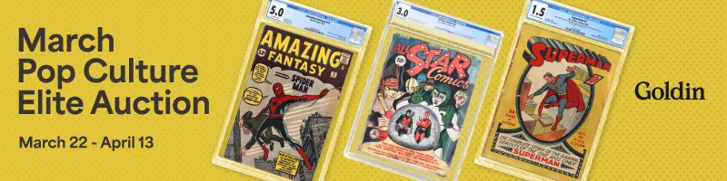 Check out the awesome comic books in the Goldin Pop Culture Elite Auction March 2024!