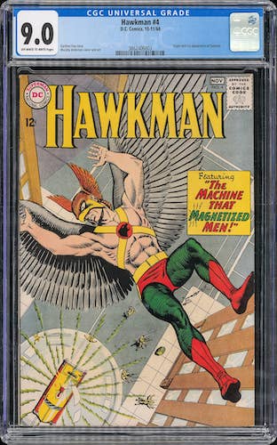 $3,660: Hawkman #4 CGC 9.0, record sale for the grade!