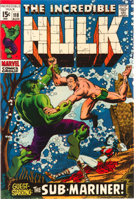Incredible Hulk #118: Hulk vs Sub-Mariner. Click for values