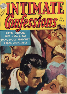 Intimate Confessions #8 romance comic. Click for values
