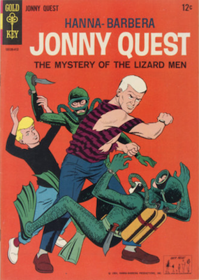 Jonny Quest #1 (1964), Gold Key. Click for values