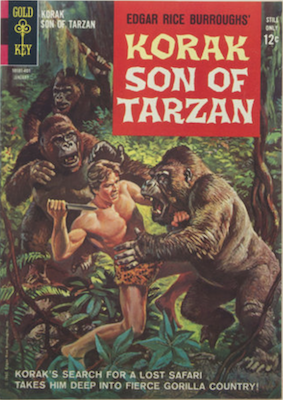 Korak, Son of Tarzan #1 (1964), Gold Key. Click for values