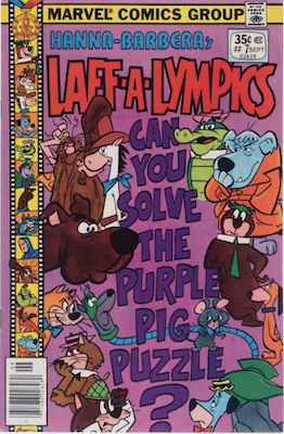Laff-a-Lympics Comics #7 (Marvel Comics, 1978-79). Features Scooby Doo on some covers. Click for values