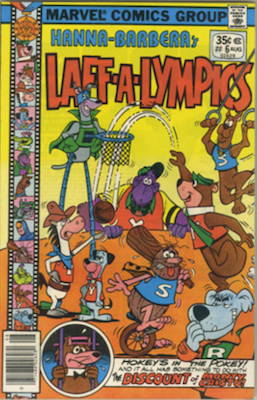 Laff-a-Lympics Comics #6 (Marvel Comics, 1978-79). Features Scooby Doo on some covers. Click for values