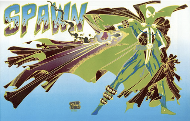 The error variant has a back cover featuring Spawn printed in the wrong colors. Click for values
