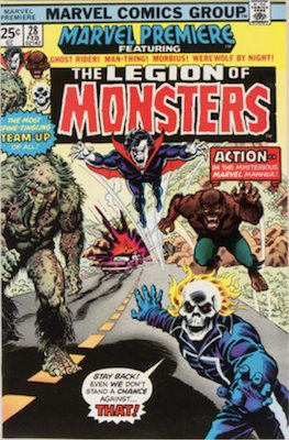 Marvel Premiere #28 (February, 1976): Legion of Monsters. Click for values