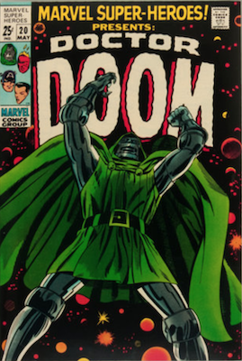 Marvel Super-Heroes #20: Doctor Doom story; also reprints Young Men #24. Click for values