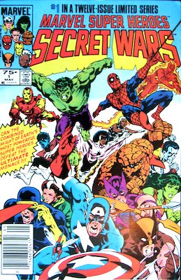 Marvel Super Heroes Secret Wars #1: Newsstand variant. Click for values