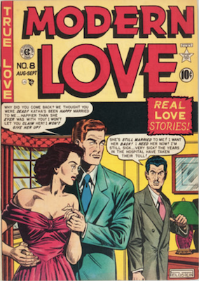 Modern Love #8 by EC Comics. Click for values