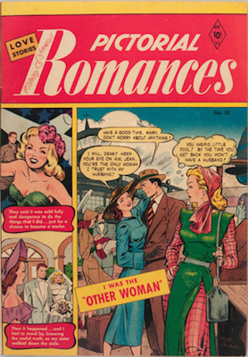 Pictorial Romances #10 comic book. Click for values