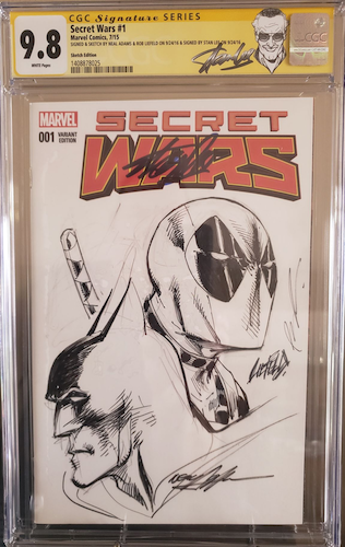 Secret Wars #1 Sketch Edition CGC 9.8