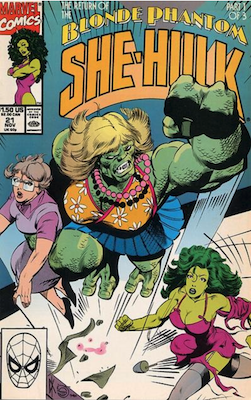 Sensational She-Hulk #21: Blonde Phantom Officially Returns. Click for values