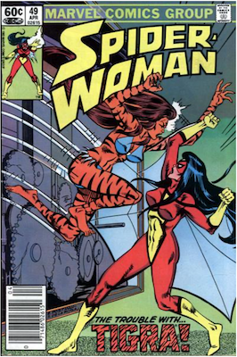 Spider-Woman #49. Click for values.