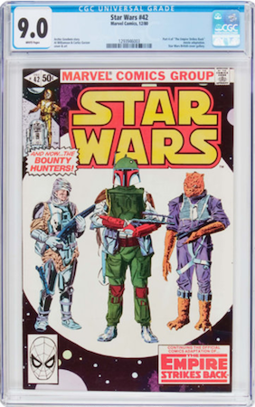 Star Wars #42 CGC 9.0, direct edition (Spider-Man head at bottom left). Click to buy a copy