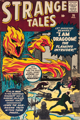 Strange Tales 76: Human Torch prototype. Click for value