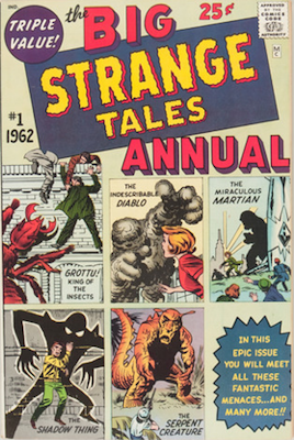 ST Annual #1: Reprints from earlier issues, Tales to Astonish and Tales of Suspense. Click for values