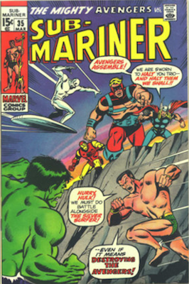 Sub-Mariner #35, Defenders Tryout Continues. Click for values