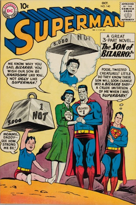 Superman #140: First blue Kryptonite; first Bizarro Supergirl