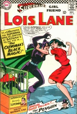 Superman's Girl Friend, Lois Lane #70: First Silver Age appearance of Catwoman. Click for values