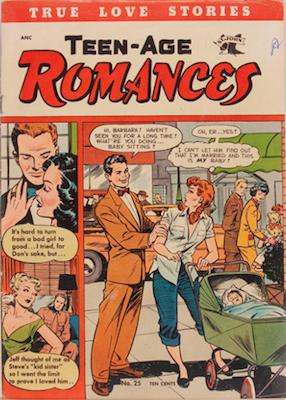 Teen-Age Romances #25: Matt Baker cover. Click for values