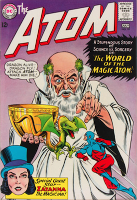 Atom comic #19 (1965): 2nd appearance of Zatanna. Click for values