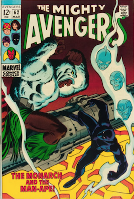 Avengers #62. Click for values.