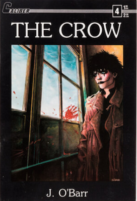 Most valuable comic books of the copper age, The Crow #4 (1989): First printing. Click for values