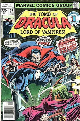 Tomb of Dracula #59 Marvel 35 Cent Price Variants Tomb of Dracula #59 Marvel 35 Cent Price Variants
