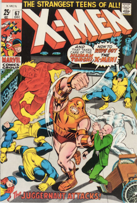 Uncanny X-Men #67. One of the reprint series which ran until #94 relaunched the series. Click for values